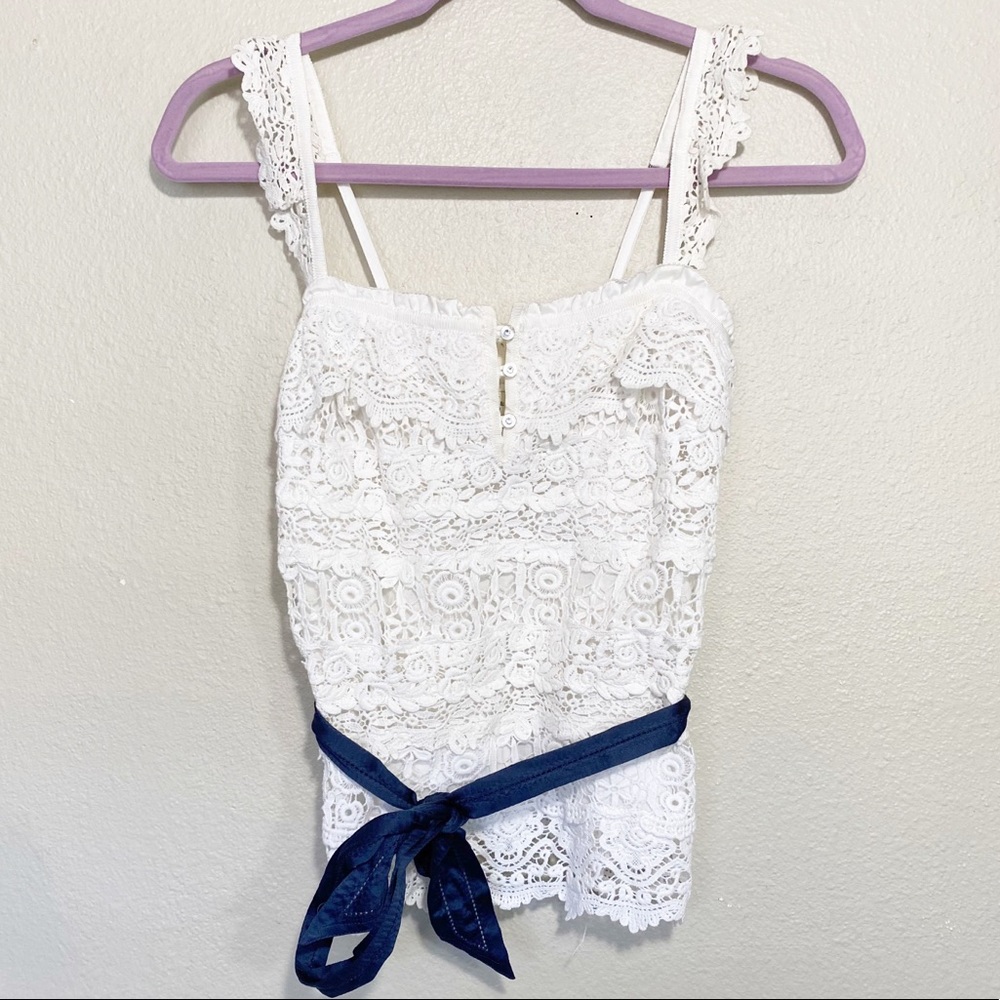Abercrombie & Fitch lace tie wrap blouse
